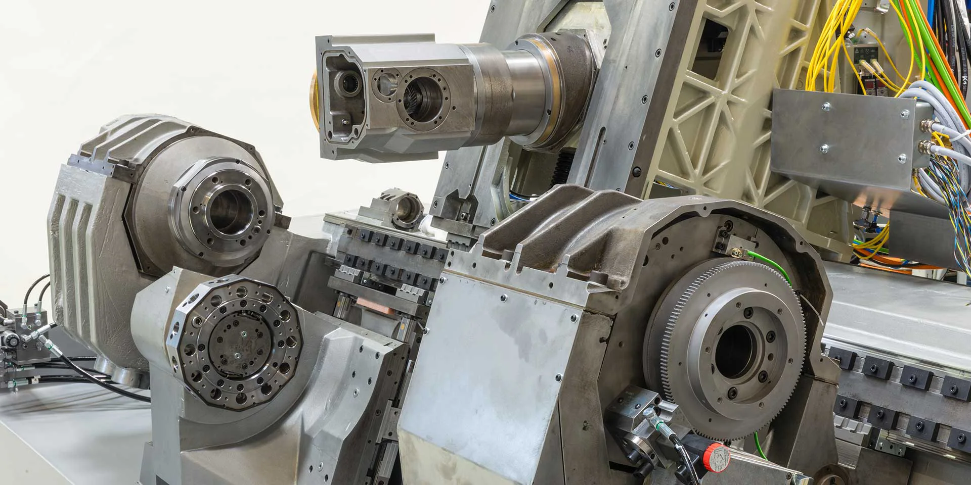 Drehmaschine während der Wartung